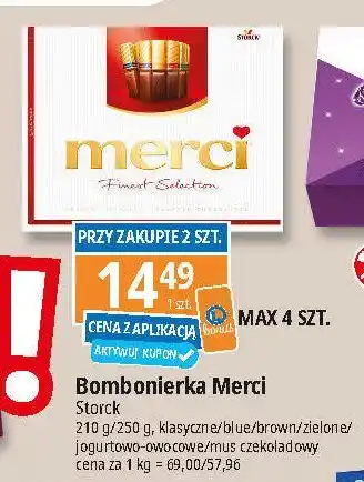 E.Leclerc Bombonierka mus czekoladowy Storck Merci oferta