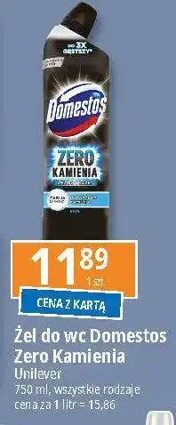 E.Leclerc Żel do wc blue Domestos Zero Kamienia oferta