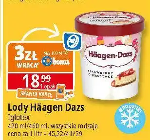 E.Leclerc Lody strawberry cheesecake Haagen-Dazs oferta