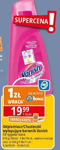 E.Leclerc Chusteczki wyłapujące kolor Vanish Gold oferta