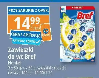 E.Leclerc Kostka do wc 4 function lemon Bref Power Aktiv oferta