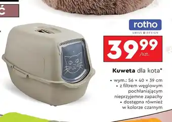 Biedronka Kuweta dla kota z klapką Rotho oferta