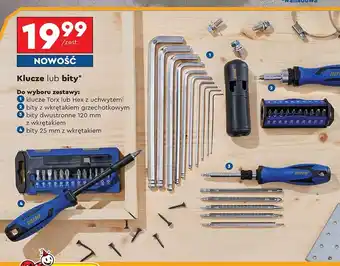 Biedronka Bity 25 mm z wkrętakiem Niteo Tools oferta