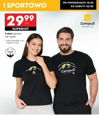 Biedronka T-shirt męski rozm. m-xxl Campus oferta