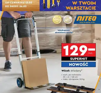 Biedronka Wózek składany Niteo Tools oferta