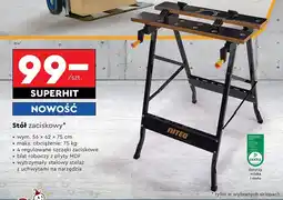 Biedronka Stół zaciskowy 56 x 62 75 cm Niteo Tools oferta