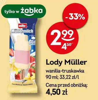 Żabka Lody Müller oferta