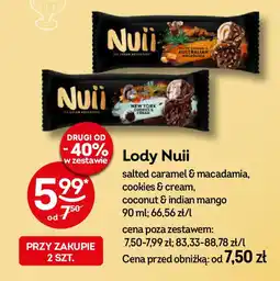 Żabka Lody Nuii oferta