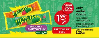 Żabka Lody wodne Kaktus oferta