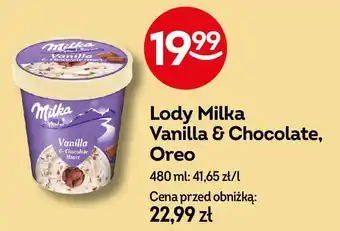 Żabka Lody Milka Vanilla & Chocolate, Oreo oferta