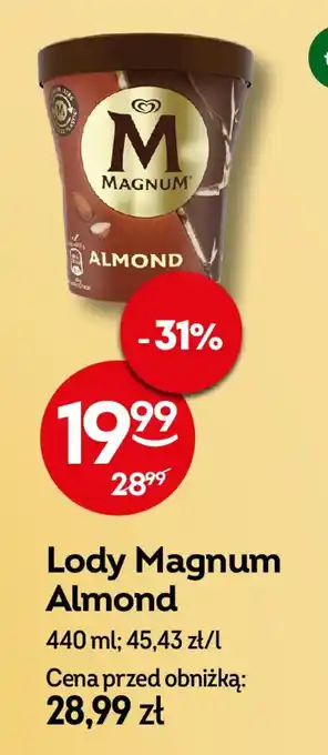 Żabka Lody Magnum Almond oferta