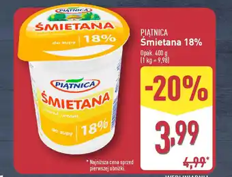 ALDI PIATNICA Smietana 18% oferta