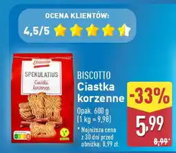 ALDI BISCOTTO Ciastka korzenne oferta