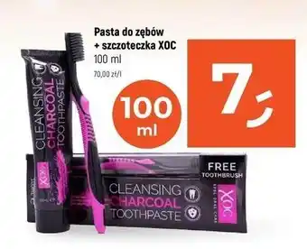 Dealz Pasta do zębów charcoal + szczoteczka Xoc oferta