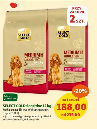 Maxi Zoo SELECT GOLD Sensitive Sucha karma dla psa oferta