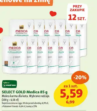 Maxi Zoo SELECT GOLD Medica Mokra karma dla kota oferta