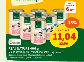 Maxi Zoo REAL NATURE  Mokra karma dla psa oferta