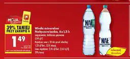 Biedronka Woda delikatnie gazowana Nałęczowianka oferta
