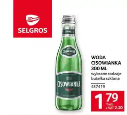 Selgros Woda cisowianka oferta