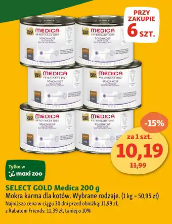 Maxi Zoo SELECT GOLD Medica Mokra karma dla kotów oferta