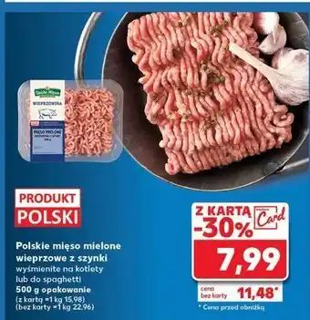 Kaufland Mięso mielone wieprzowe z szynki Stoisko Mięsne oferta