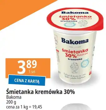 E.Leclerc Śmietanka 30% kremówka Bakoma oferta