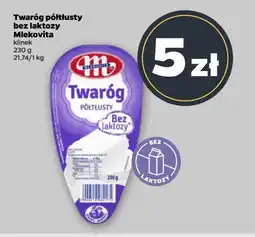 Netto Twaróg półtłusty bez laktozy Mlekovita oferta