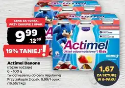 Netto Jogurt kids truskawka i banan Danone Actimel oferta