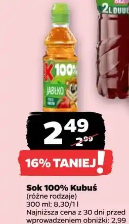 Netto Sok jabłkowy Kubuś 100% oferta