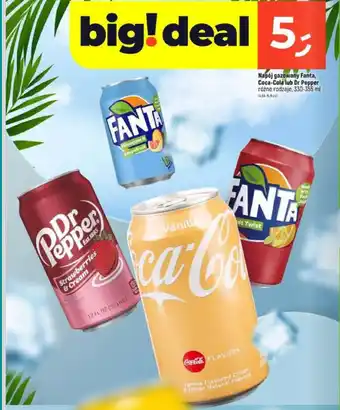 Dealz Napój gazowany Fanta, Coca-Cola lub Dr Pepper oferta