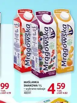 Selgros Mlekpol Maślanka Mrągowska truskawkowa 1 l oferta