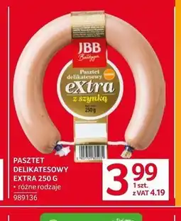 Selgros JBB Bałdyga Pasztet delikatesowy extra z szynką 250 g oferta