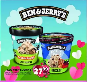 Stokrotka Lody netflix & chill Ben & jerry's oferta