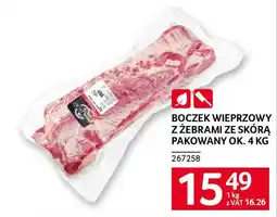 Selgros Boczek wieprzowy z żebrami ze skórą oferta