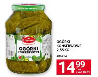 Selgros Urbanek ogórki konserwowe oferta