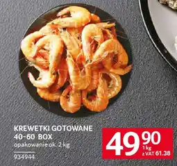 Selgros Krewetki gotowane 40-60 box oferta