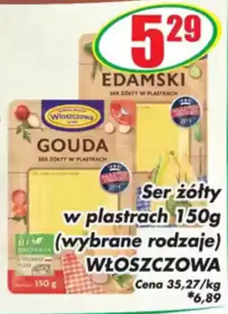 Sezamek Ser żółty w plastrach włoszczowa oferta