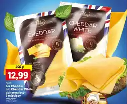 Lidl Pilos ser cheddar lub cheddar white oferta