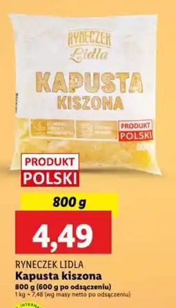 Lidl Ryneczek lidla kapusta kiszona oferta