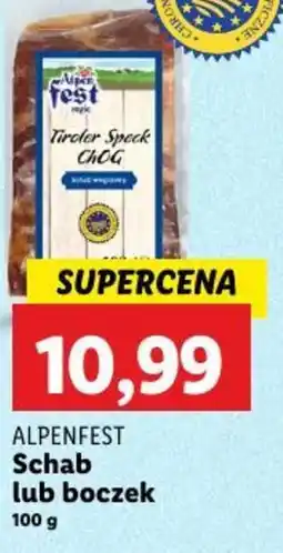 Lidl Alpenfest schab lub boczek oferta