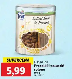 Lidl Alpenfest precelki i paluszki solone oferta