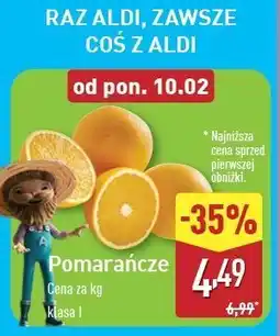 ALDI Pomarańcze oferta