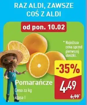 ALDI Pomarańcze oferta