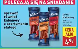 ALDI Kabanosy wieprzowe Krakus Animex oferta