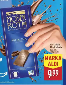 ALDI Czekolada mleczna Moser Roth oferta