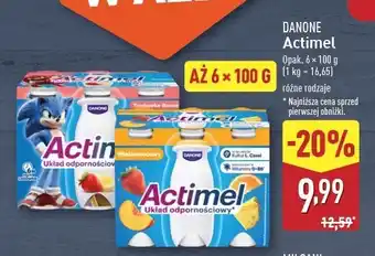 ALDI Jogurt wieloowocowy Danone Actimel oferta