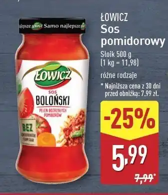 ALDI Sos boloński Łowicz oferta