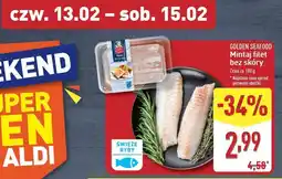 ALDI Mintaj filety bez skóry Golden Seafood oferta