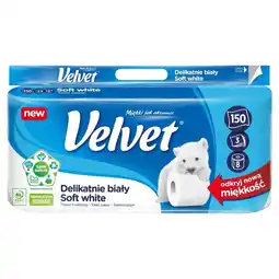 Drogerie Laboo Velvet Papier toaletowy delikatnie biały 8 rolek oferta