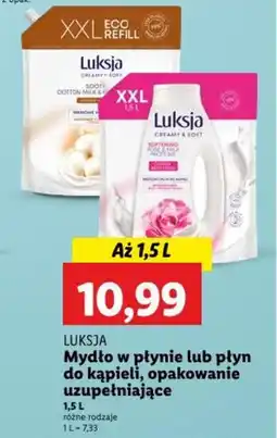 Lidl LUKSJA Mydło w płynie lub płyn do kąpieli oferta